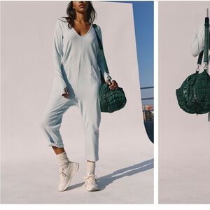 Free People HotShot Onesie Jumpsuit with Tapered Cropped Pants NWT